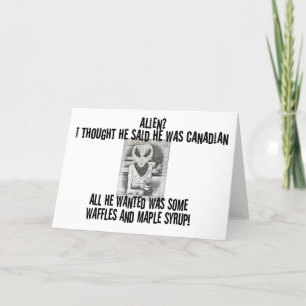 Albert Alien Tee Card
