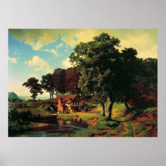 Albert Bierstadt, A Rustic Mill Poster