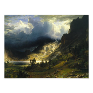 Albert Bierstadt - A Storm in the Rocky Mountains Photo Print