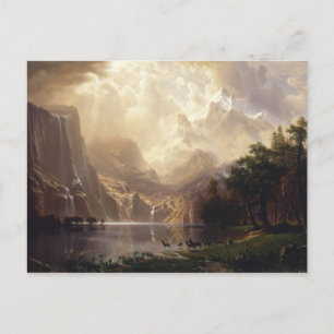 Albert Bierstadt - Among the Sierra Nevada Postcard