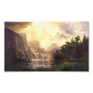 Albert Bierstadt In The Mountains Photo Print