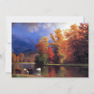Albert Bierstadt - On the Saco Holiday Card