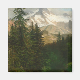 Albert Bierstadt Painting Snow in the High Country Magnet