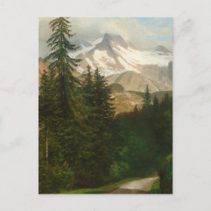 Albert Bierstadt Painting Snow in the High Country Postcard