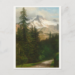 Albert Bierstadt Painting Snow in the High Country Postcard