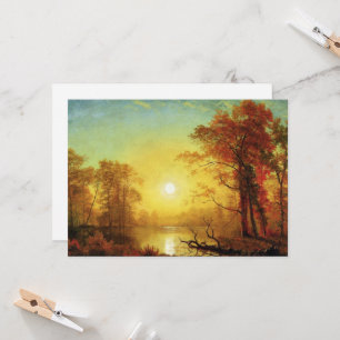 Albert Bierstadt painting, Sunrise, Card