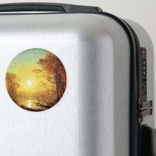 Albert Bierstadt painting, Sunrise, Magnet