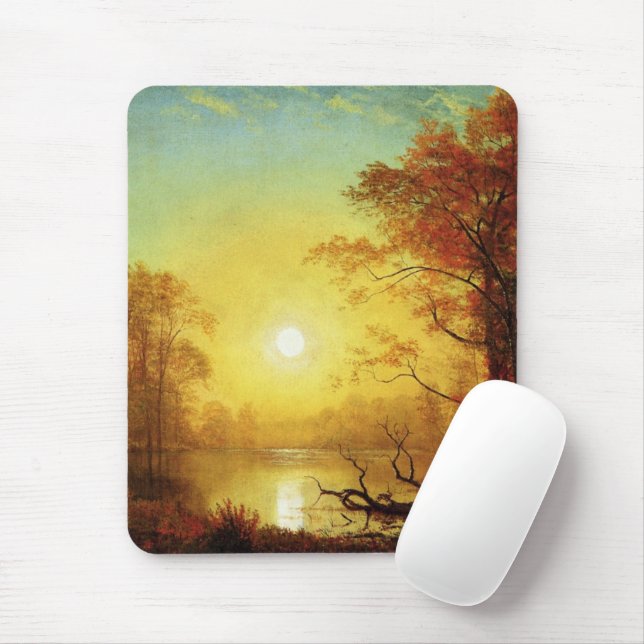Albert Bierstadt painting, Sunrise, Mouse Pad (With Mouse)