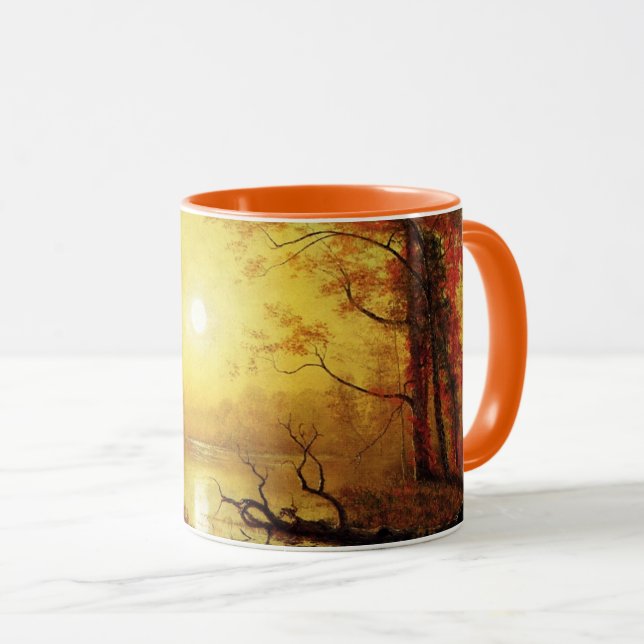 Albert Bierstadt painting, Sunrise, Mug (Front Right)