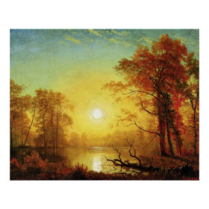 Albert Bierstadt painting, Sunrise, Poster