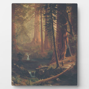 Albert Bierstadt - Redwood Trees Plaque
