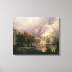 Albert Bierstadt - Rocky Mountain Landscape Canvas Print