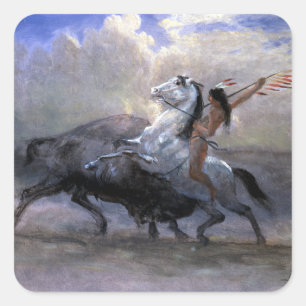 Albert Bierstadt Sketch Square Sticker