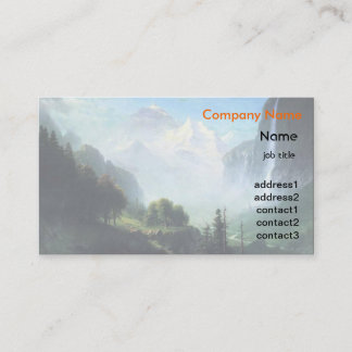 Albert Bierstadt staubbach falls near lauterbrunne Business Card