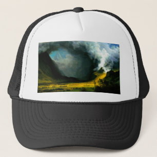 Albert Bierstadt Storm in The Mountains Hat