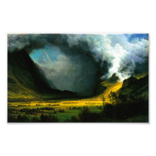 Albert Bierstadt Storm in The Mountains Print