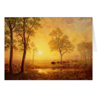 Albert Bierstadt - Sunset On The Mountain