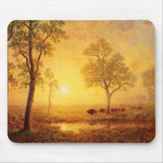 Albert Bierstadt - Sunset On The Mountain Mouse Pad