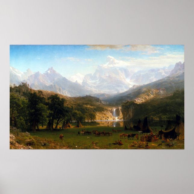 Albert Bierstadt The Rocky Mountains, Lander's Pea Poster (Front)