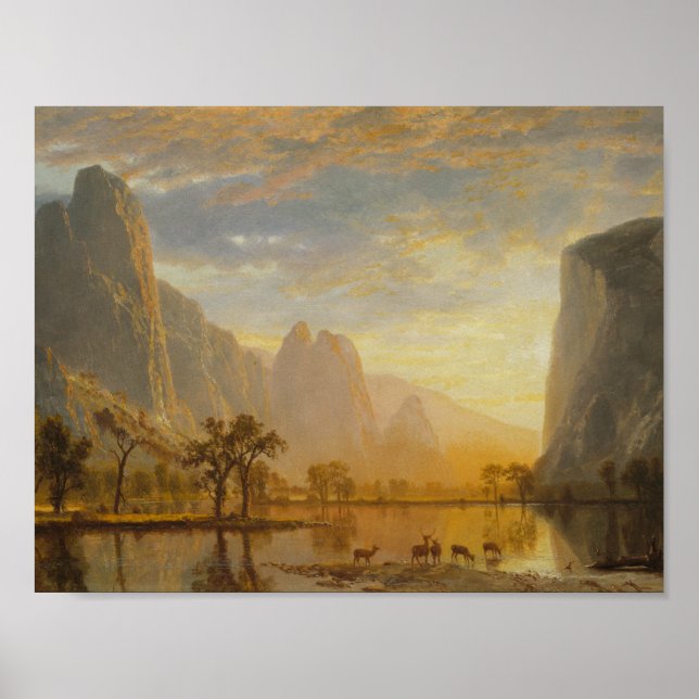 Albert Bierstadt - Valley of the Yosemite Poster (Front)