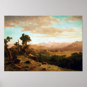 Albert Bierstadt Wind River Country Poster