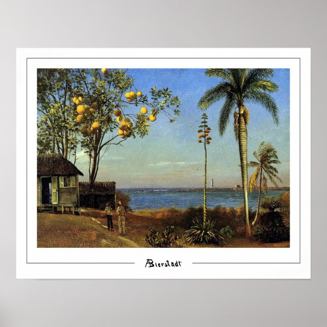 Albert Bierstadt Zedign Art Poster #196 (Front)