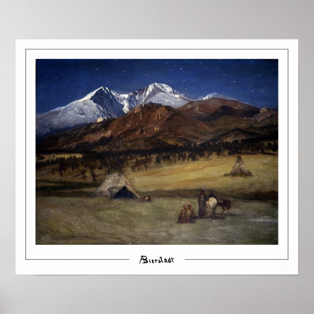 Albert Bierstadt Zedign Art Poster #287 (Front)