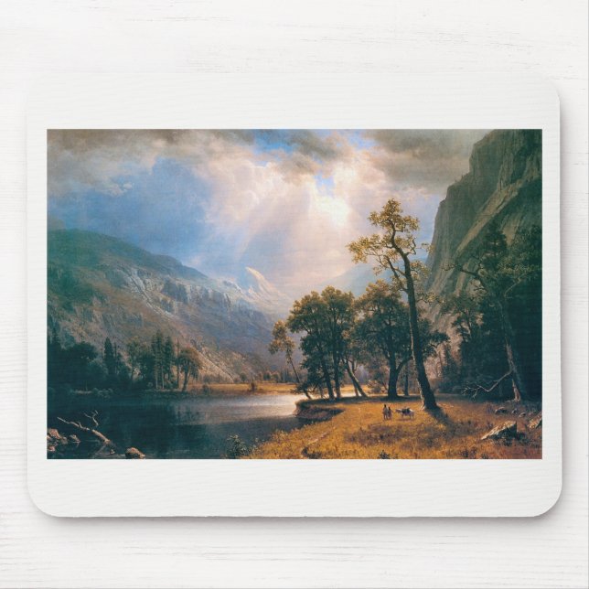 Albert Bierstadt's Half Dome Yosemite Valley, 1870 Mouse Pad (Front)