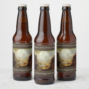 Albert Bierstadt's Painting, In the Mountains 1867 Beer Bottle Label