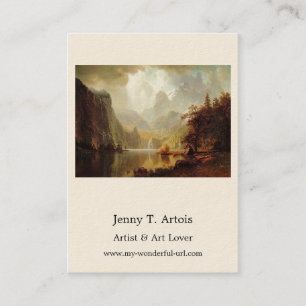 Albert Bierstadt's Painting, In the Mountains 1867 Business Card