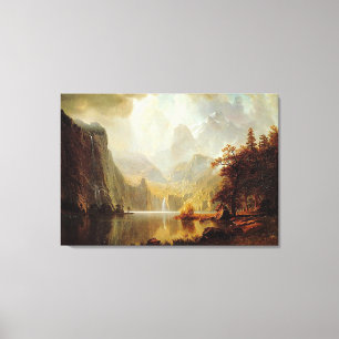 Albert Bierstadt's Painting, In the Mountains 1867 Canvas Print