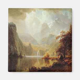 Albert Bierstadt's Painting, In the Mountains 1867 Magnet
