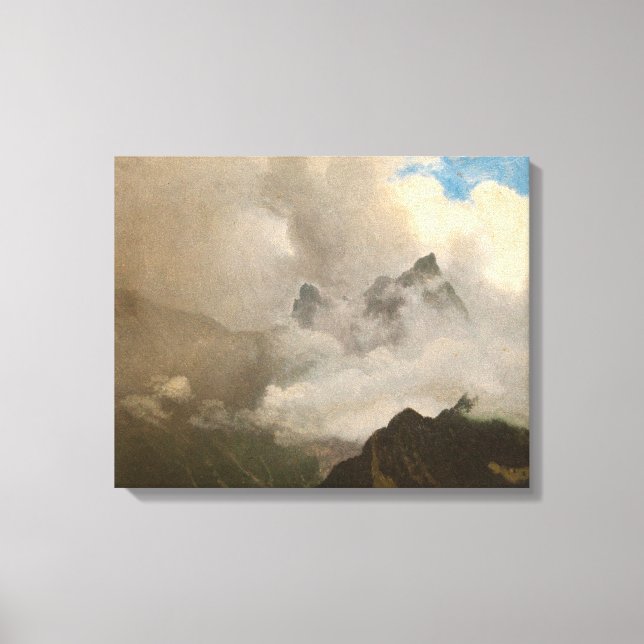Albert Bierstadt's Painting, Mountain Mist, 1868 Canvas Print (Front)