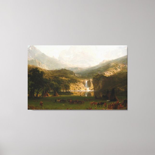 Albert Bierstadt's Rocky Mountains, Lander's Peak Canvas Print (Front)