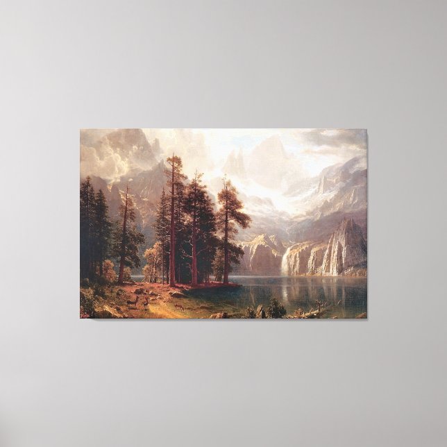 Albert Bierstadt's Sierra Nevada, 1871 Canvas Print (Front)