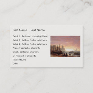 Albert Bierstadt's The Fishing Fleet Business Card