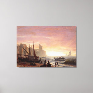 Albert Bierstadt's The Fishing Fleet Canvas Print