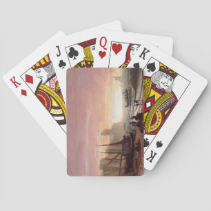 Albert Bierstadt's The Fishing Fleet Jigsaw Puzzle Playing Cards