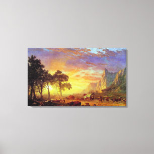 Albert Bierstadt's The Oregon Trail, 1869 Canvas Print