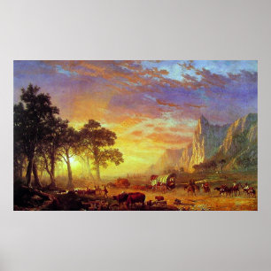 Albert Bierstadt's The Oregon Trail, 1869 Poster