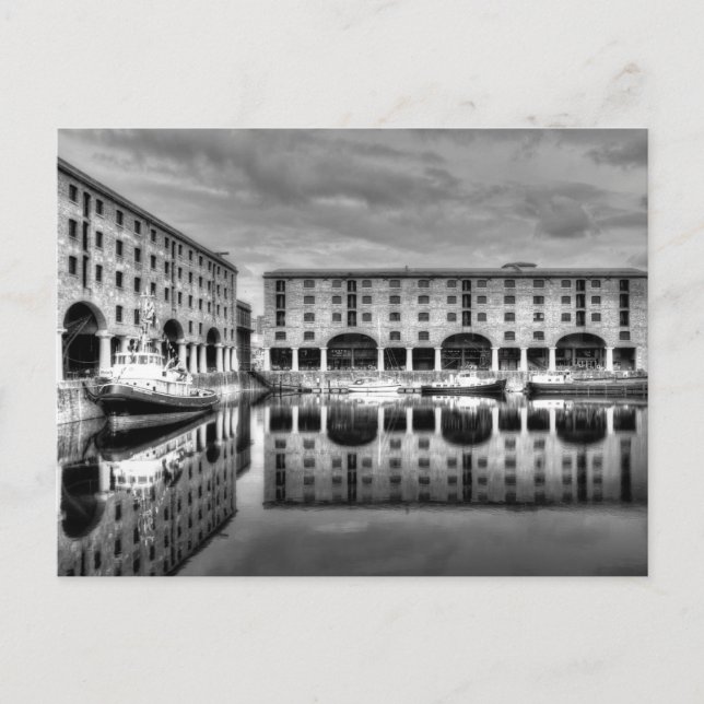 Albert Dock Liverpool Reflections  Holiday Postcard (Front)