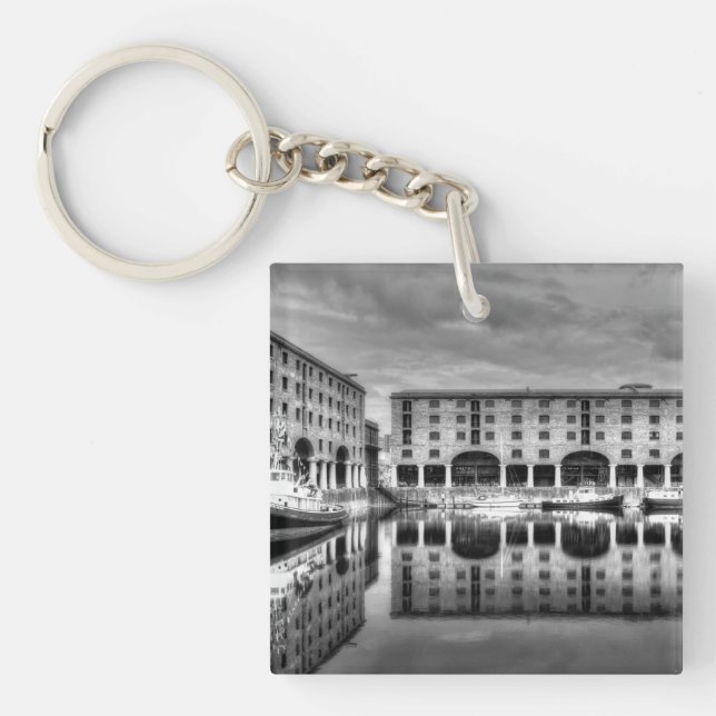 Albert Dock Liverpool Reflections Key Ring (Front)