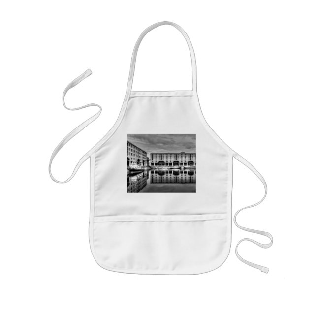 Albert Dock Liverpool Reflections Kids Apron (Front)