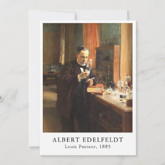 Albert Edelfeldt — Louis Pasteur (1885) Holiday Card