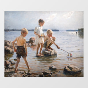 Albert Edelfelt - Boys Playing on the Shore