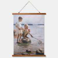 Albert Edelfelt - Boys Playing on the Shore