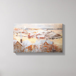 Albert Edelfelt - December Day Canvas Print
