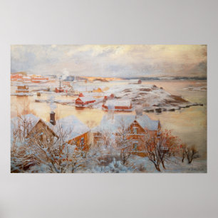 Albert Edelfelt - December Day Poster