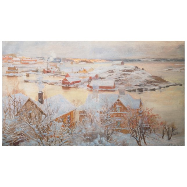 Albert Edelfelt - December Day Tablecloth (Front (Horizontal))