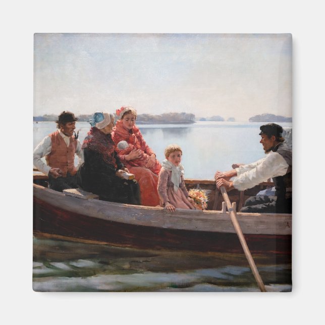 Albert Edelfelt - Going to the Christening Magnet (Front)
